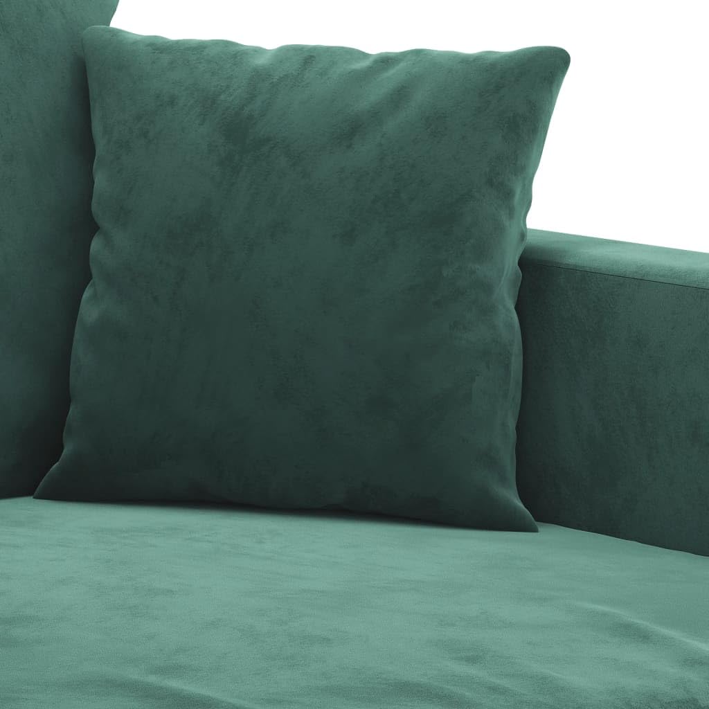 Rantry Set di Divani 2 pz con Cuscini Verde Scuro in Velluto, Set Divano Letto Sofà Soggiorno Divanoletto, Set Divano Moderno Divani per Esterno da Giardino, Esterno Arredamento Model3201702