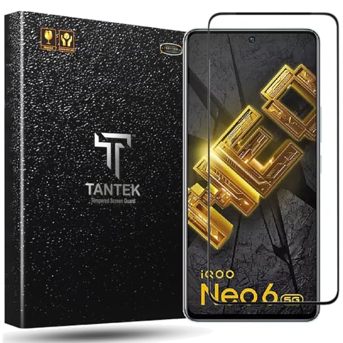 TitanGuard Tempered Glass Screen Protector Guard for iQOO Neo 6, Neo 6 SE, 9 SE, 7, 7 Legend (6.62 Inch) - 9H Hardness, Military Grade, Anti-Static, Easy Installation Kit - 1 PACK
