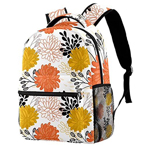Sac à dos voyage à fleurs style campus pour les trajets des filles et garçons