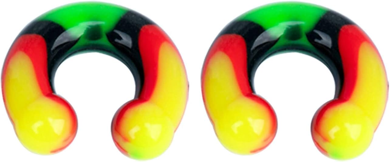 Plug Écarteurs Oreille Silicone - Lot 24Pcs Multicolore Punk Unisexe