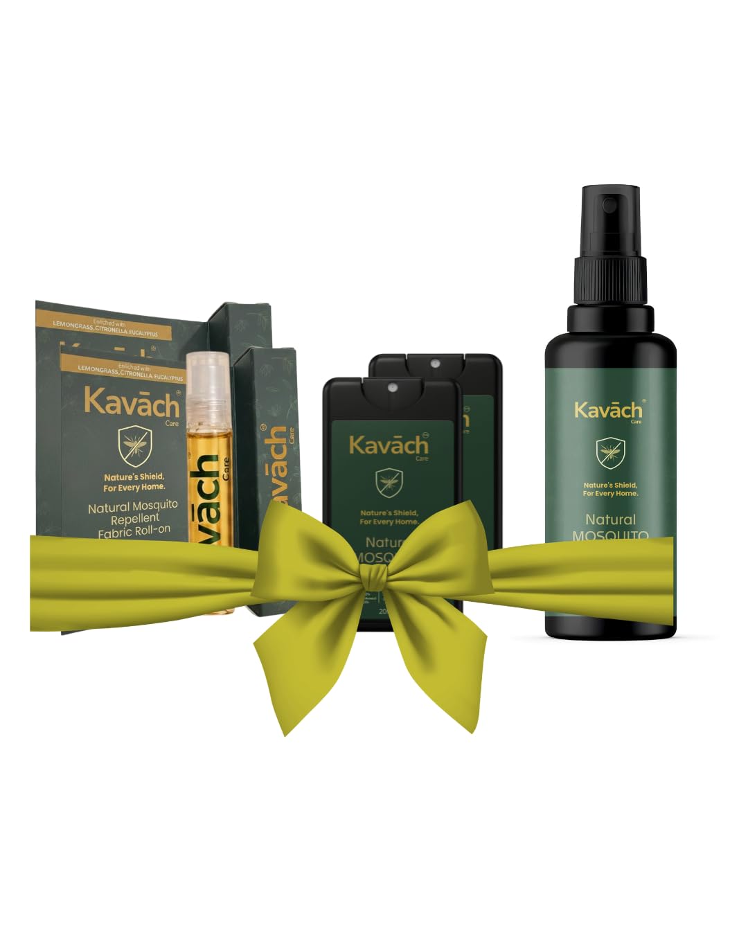 Kavach Care Natural Mosquito Repellent Spray, DEET Free, 100% Plant-Based Oils, Safe for Kids, with Pocket Shield and Fabric Roll-On, 120ml-image-27