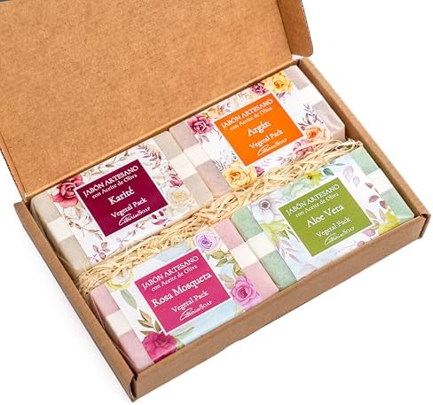 Set of 4 soaps for gifts, Hands, Face and Body Soap - Artisanal S...