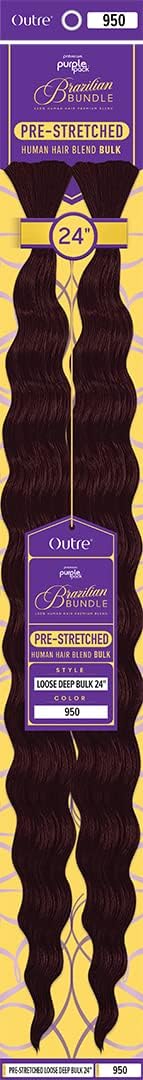 Outre Purple Pack Brazilian Bundle - Prestretched Loose Deep Bulk 24" (950)
