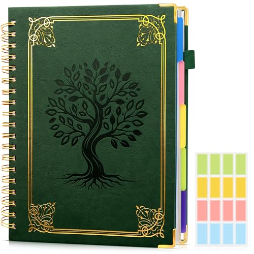 Journal ligné de 300 pages B5 pour centraliser vos projets, carnet rigide à spirale pratique