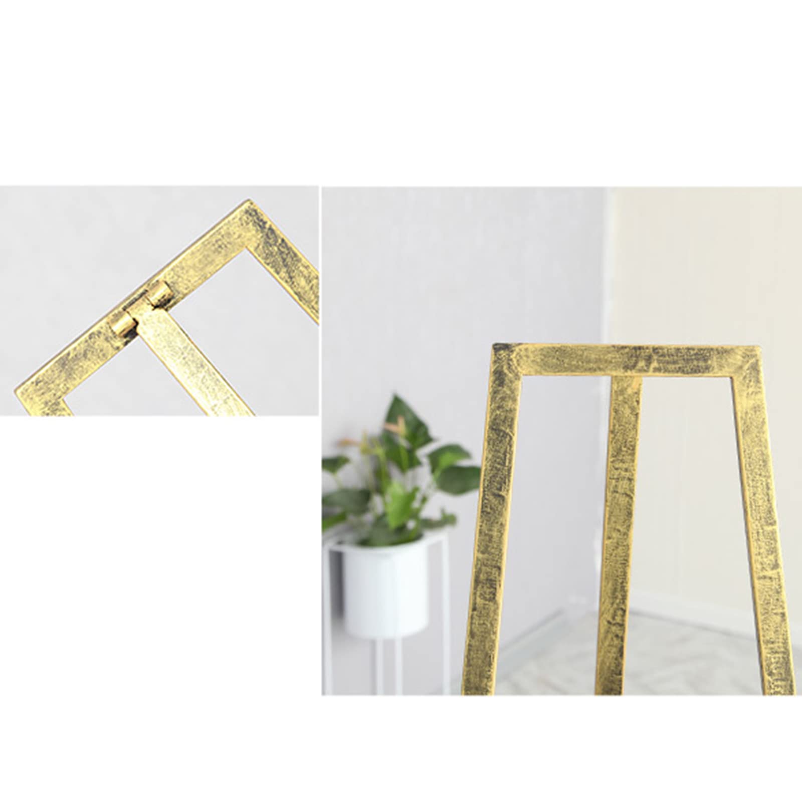 NZPOST Cavalletti Alti 120 cm/150 cm Cavalletto Pieghevole in Ferro Dorato Cavalletto Portatile per artisti Cavalletti da Studio robusti per Schizzi in Interni ed Esterni Altezz