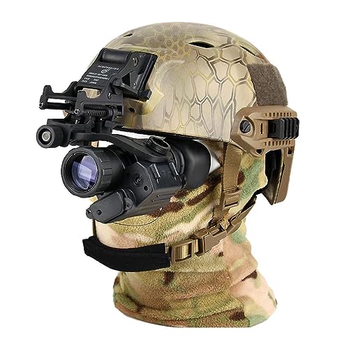 OIFAODAO, Gafas monoculares de visión Nocturna, telescopio por Infrarrojos montado en la Cabeza, Alcance 200 m/656 pies for Caza, patrullas nocturnas y Juegos,Gafas de visión Nocturna
