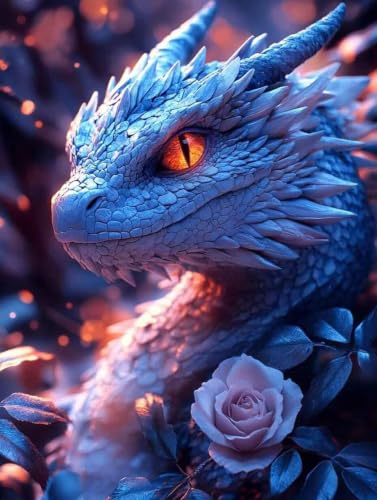 Loisirs Créatifs Adultes Cadeau Idéal Peinture Diamant Dragon Grand