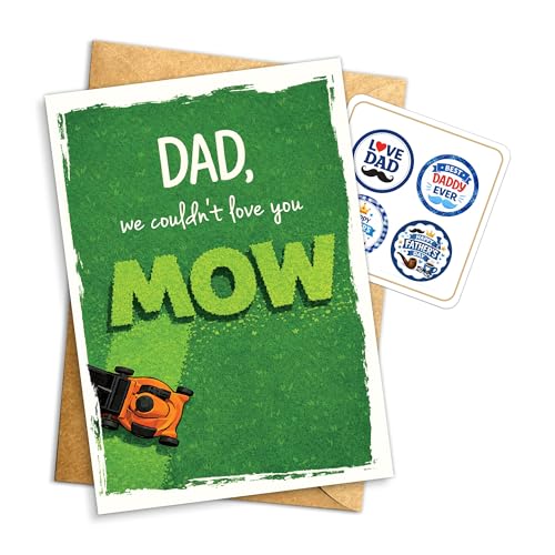 Funny Lawn Mowing Dad Father