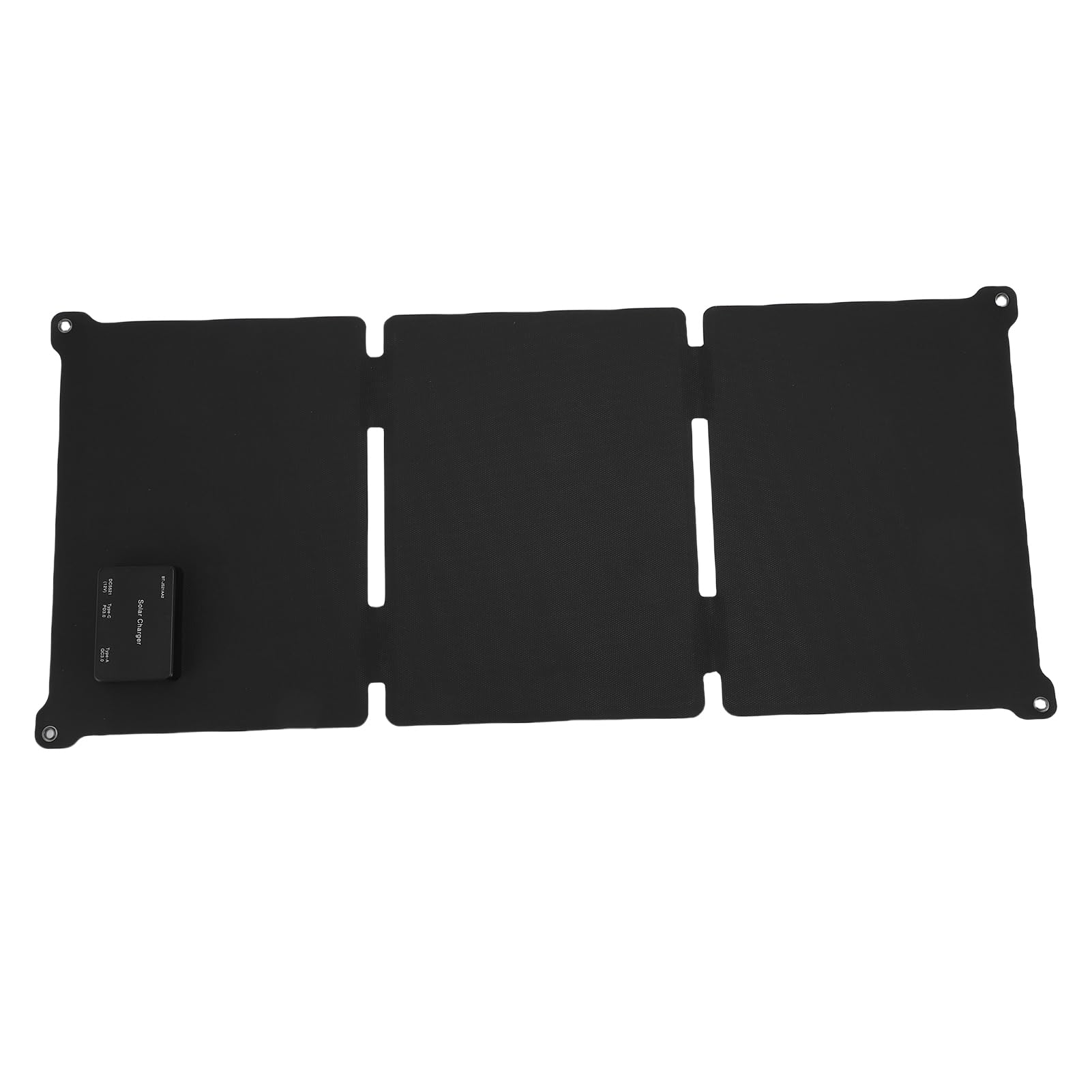 AMONIDA Panel Solar, Cargador Solar Plegable Portátil de 30 W con Salidas USB C, USB A y CC, Generador de Silicona Monocristalina ETFE para Central Eléctrica, RV, Camping y Emergencia