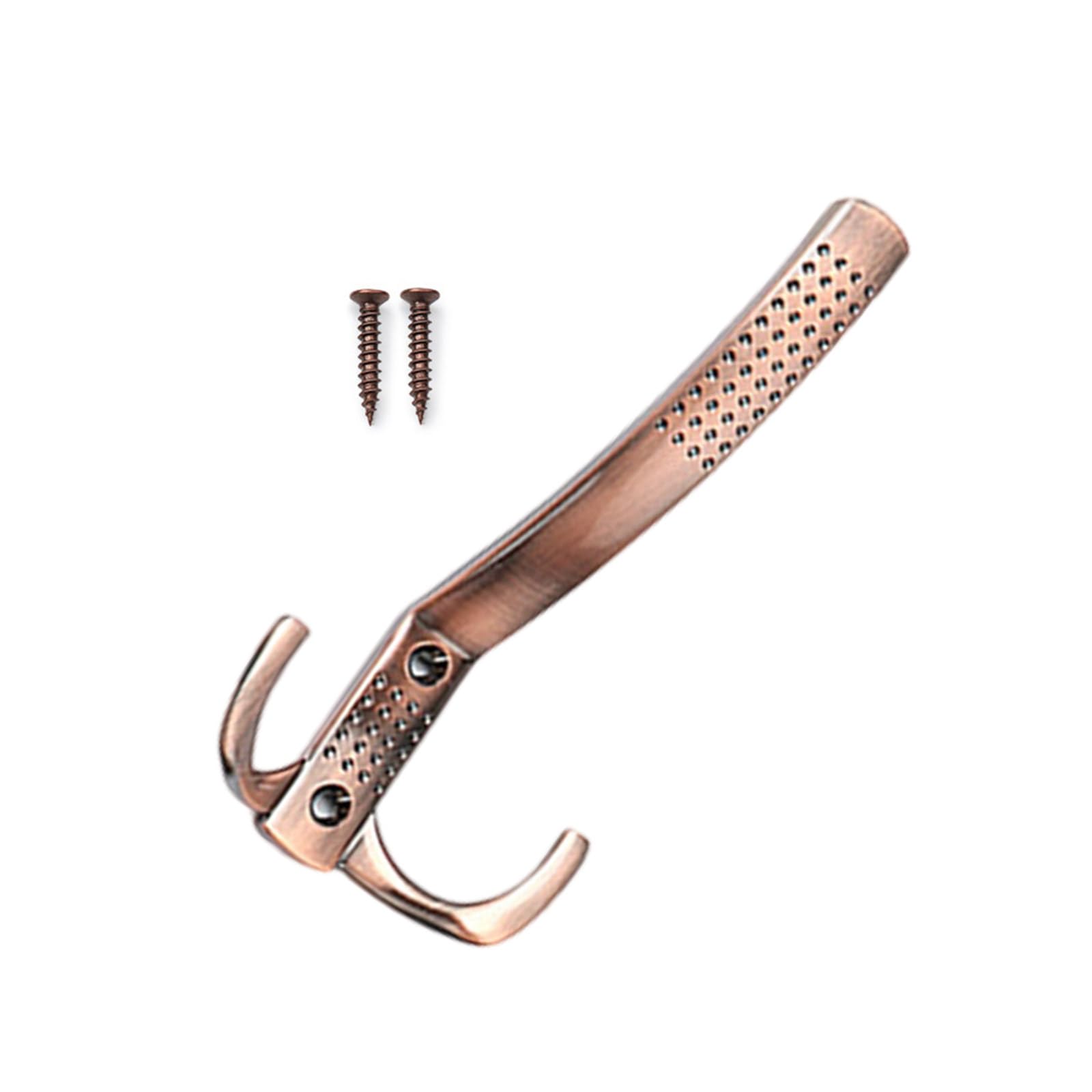 Wall Mounted Coat Hook Zincs Alloy Wall Hook Towel Hanger Metal Double Prong Coat Hat Hanger Hardware Enduring Metal Hardware