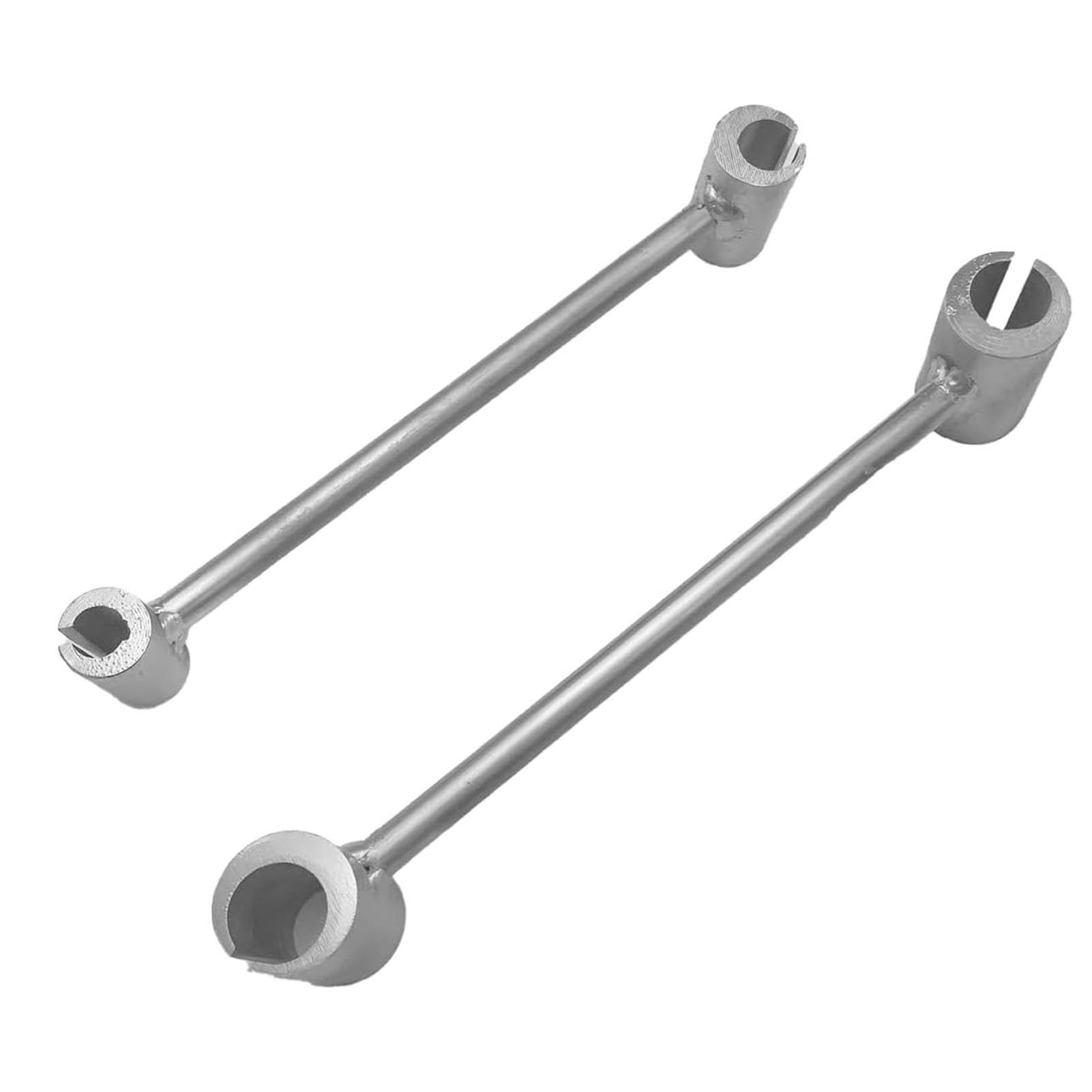 Jeu de 2 clés de réglage d'écartement de charnières, outil à double tête pour portes coupe-feu et de sécurité, tailles 14 mm, 19 mm, 2 mm et 25 mm. Idéal pour la réparation et l'entretien des portes.