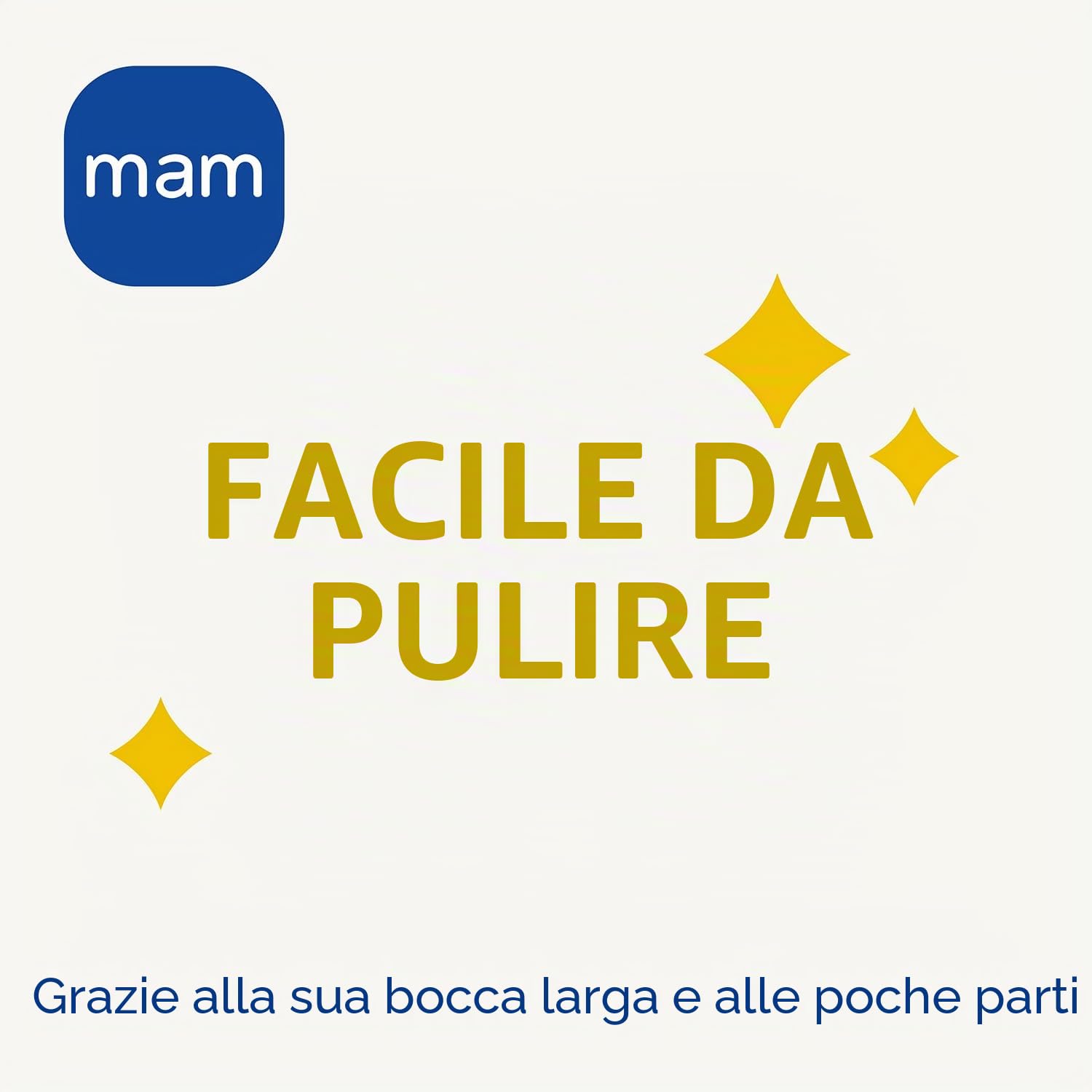 MAM Biberon in vetro, neonato, 0-2 mesi, 170 ml, con tettarella 1 a flusso lento in silicone, facile da pulire, Feel Good, neutro, confezione da 1