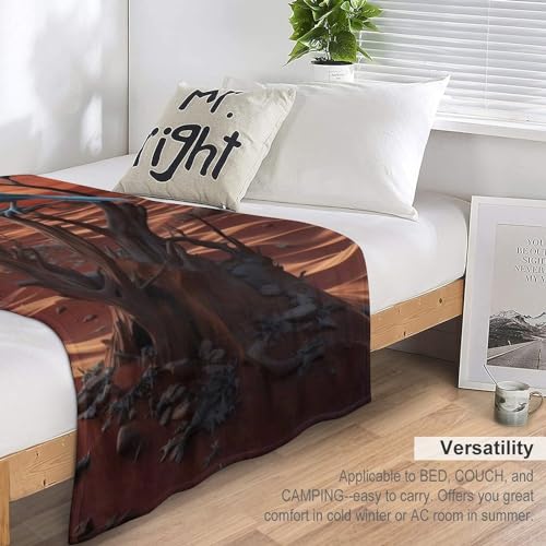 Couverture oiseauie douce 130×150cm contre le froid du salon