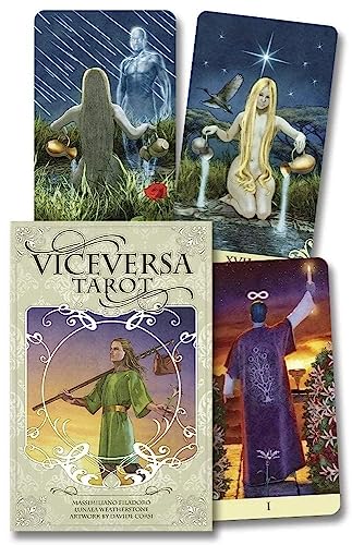 AYME 78 Pieces Vice Versa Tarot Cards Decks Traditional Standard Tarot Deck Fortune Telling Game Divination Tools for Beginners (Style 1),for Adult