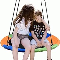 Taeku Nestschaukel, 900D Oxford Höhenverstellbare wasserdichte Garten Schaukel für Kinder Hängeschaukel Sitz Baumschaukel für den Außenbereich (Mehrfarbig)