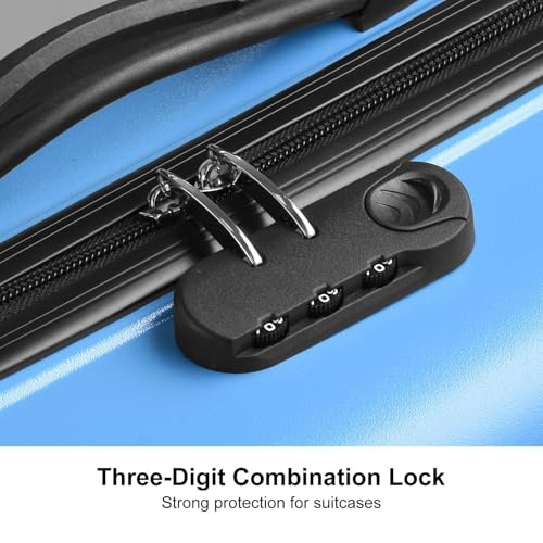 Ride-On Kids Suitcases,Alloy Suitcase For Children With Safety Belt, 360° Rotatable Wheels, Digit Combination Lock, Luggage For Airplane Travel, Small Size Suitcase,20/24inch3