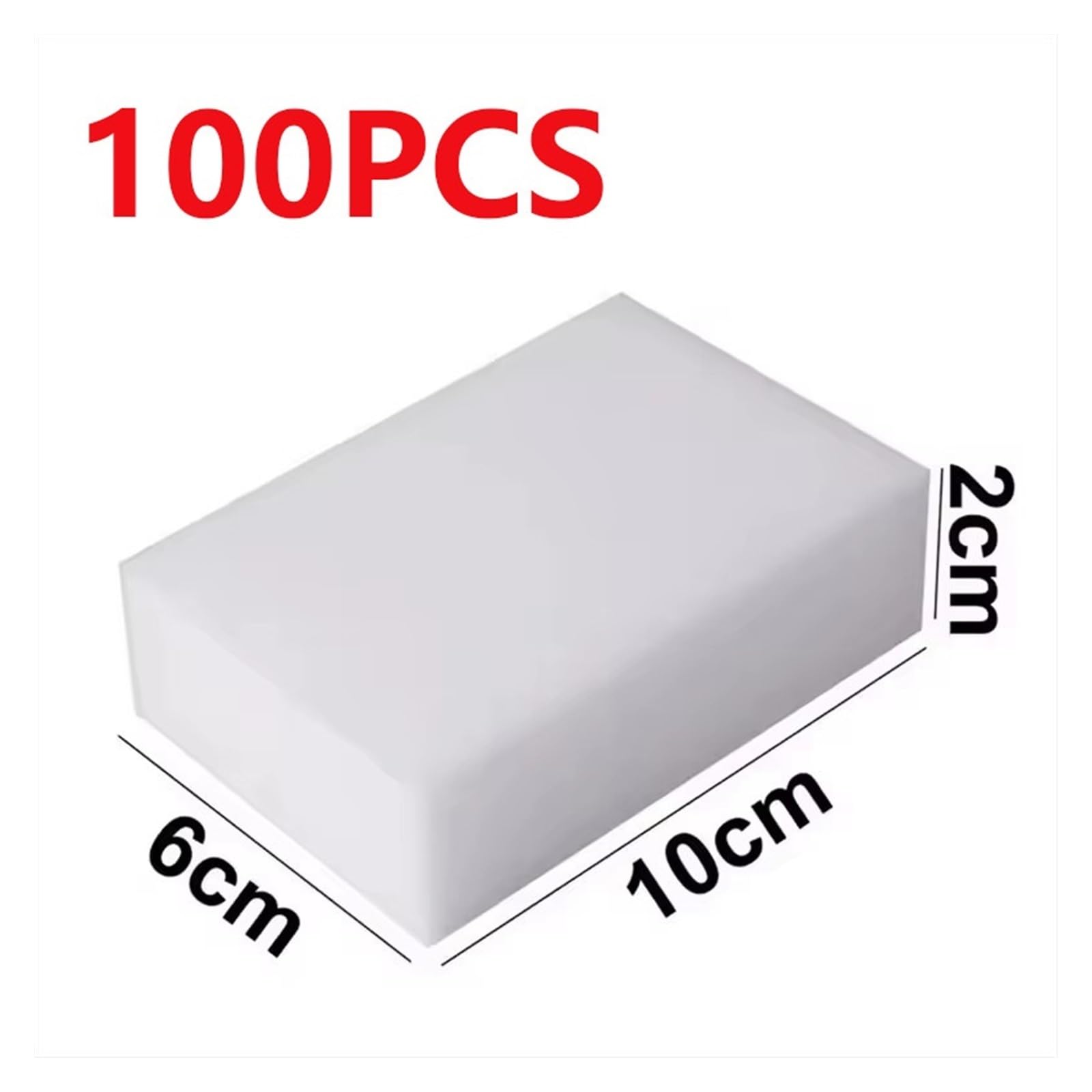 50/100Pcs Schwamm Reiniger Schaum Wäscher Scheuer Pad for Küche Bad Entferner Haushalts Reinigung Werkzeuge(100Pcs)