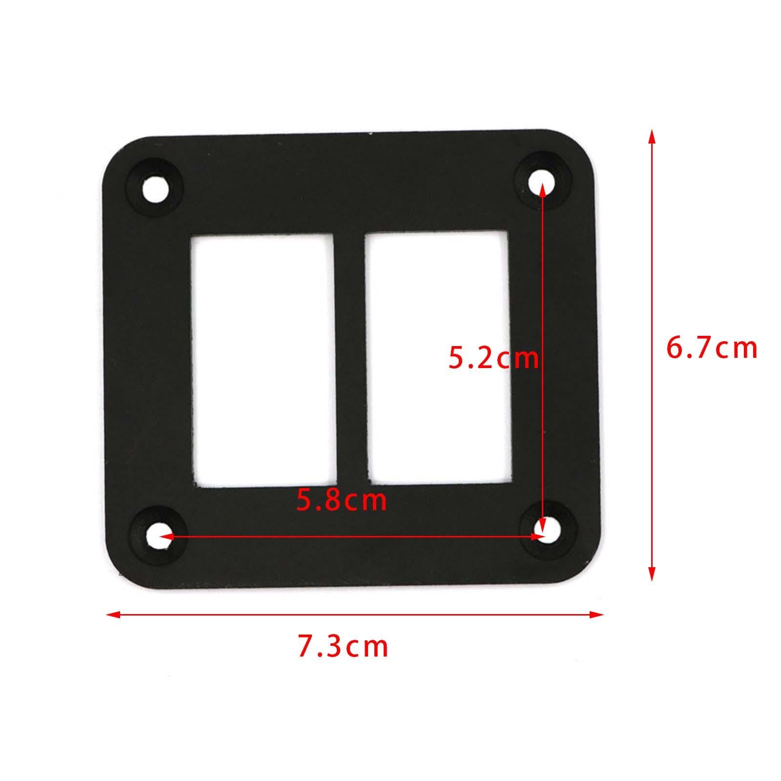 Supporto per alloggiamento pannello interruttore a bilanciere nero per