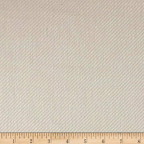 Quality Linen 100% European Linen Twill Upholstery Fabric, by The Yard, Ivory