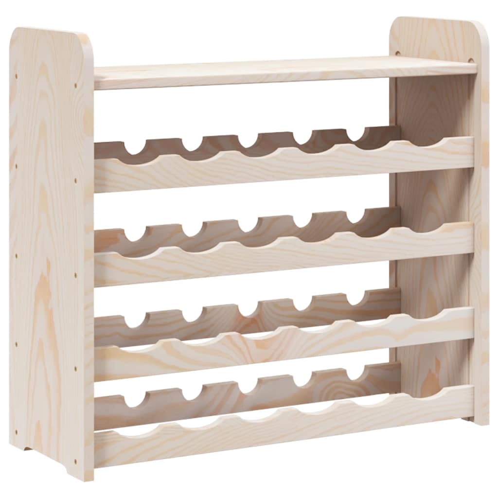 vidaXL Portavini Pannello Superiore 67,5x25x60 cm Legno Massello Pino, portabicchieri, portabottiglie da Whisky, Supporto Bottiglie