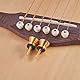 WANDIC Gitarrengurt Schlösser und Tasten rutschfeste Gitarrengurt Verriegelung Schnalle Nägel 2 Pieces Gold 1