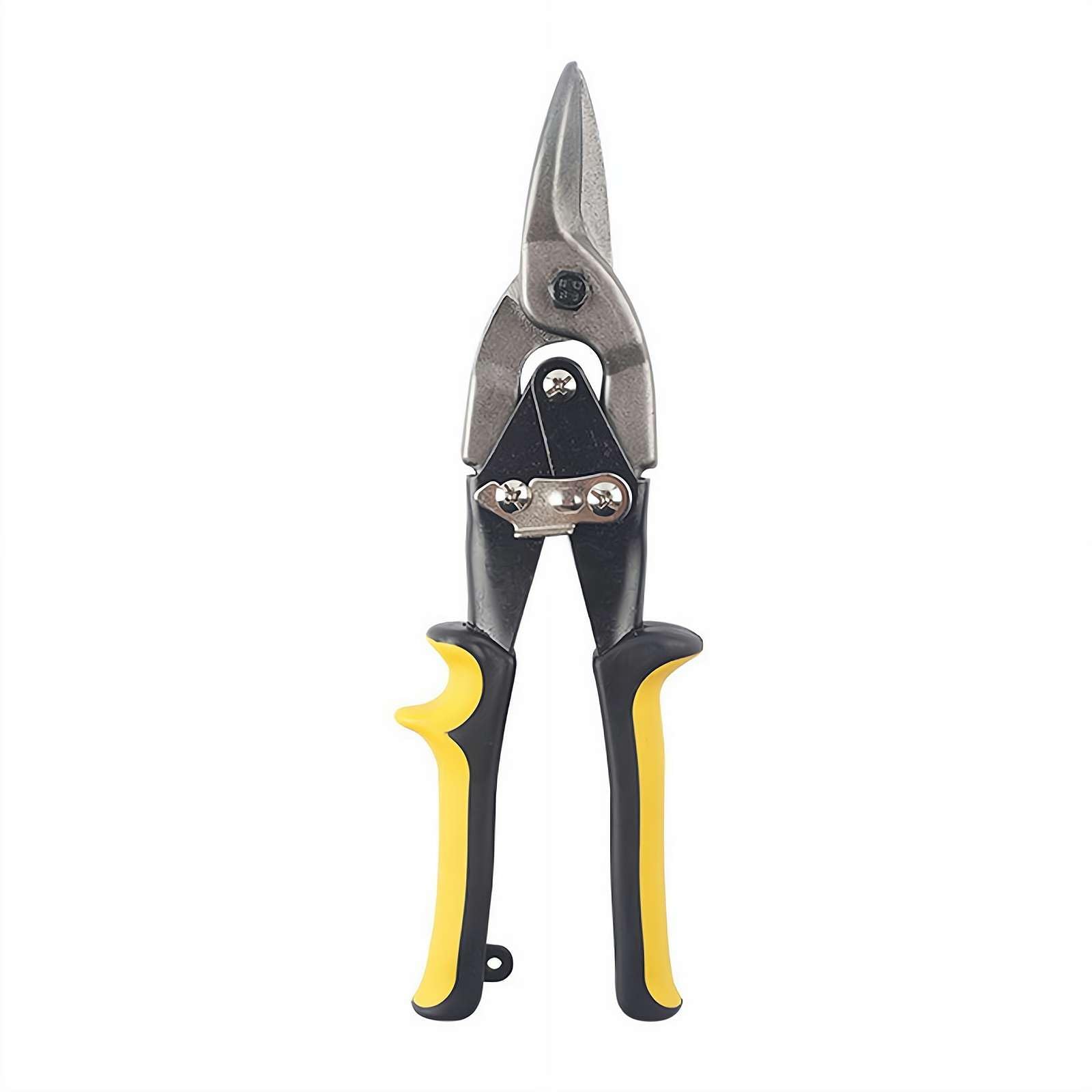 Straight Cut Compound Action Aviation Snips, 250mm Heavy Duty Straight Aviation Tin Snips Sheet Metal Cutters Cutting Shears Cut, or Aluminium, Sheet UPVC, Wire Mesh, Leather, Copper