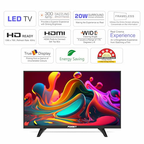 Image of Foxsky 60.96 cm (24 inches) HD Ready LED TV 24FSN (Black)