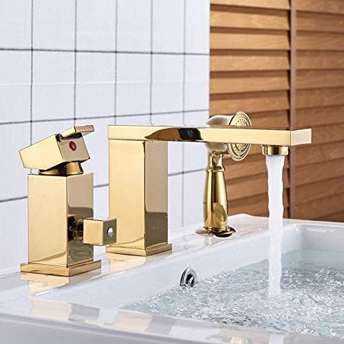 Robinet de salle de bain en laiton doré pour une ambiance spa de luxe