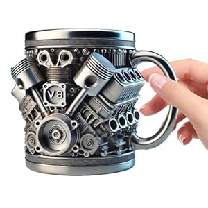 Generisch V8-Motor Detailreich Bierkrug 300 ml