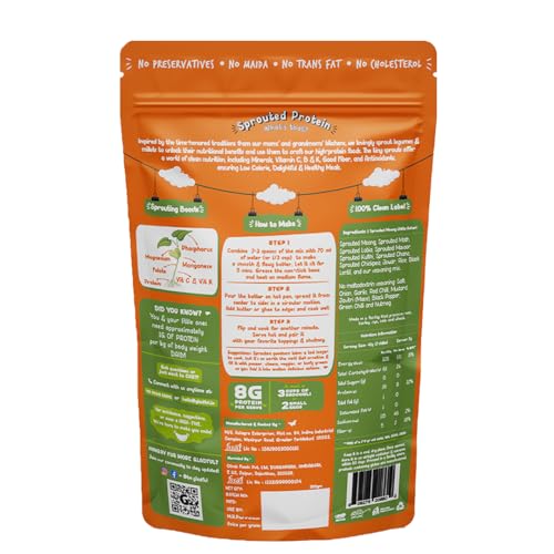 Image of Gladful Combo Chilla Mix - Low GI, Diabetes-Friendly & Gluten-Free - No Maida, Palm Oil & Trans-Fat - Vegan & High-Protein Chilla /Dosa Mix - Achari /Schezwan - Pack of 2 (200g each)