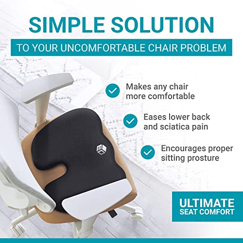 Epicdev Comfort Seat Cushion For Tailbone Pain Relief - Non-Slip Ergonomic Cold Gel And Memory Foam For All-Day Sitting Support - Office Chairs,Car Seat,Wheelchair Cushion #TOP2