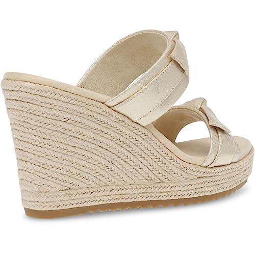 Anne Klein Womens Wiona Slip On Platforms Wedge Sandals2