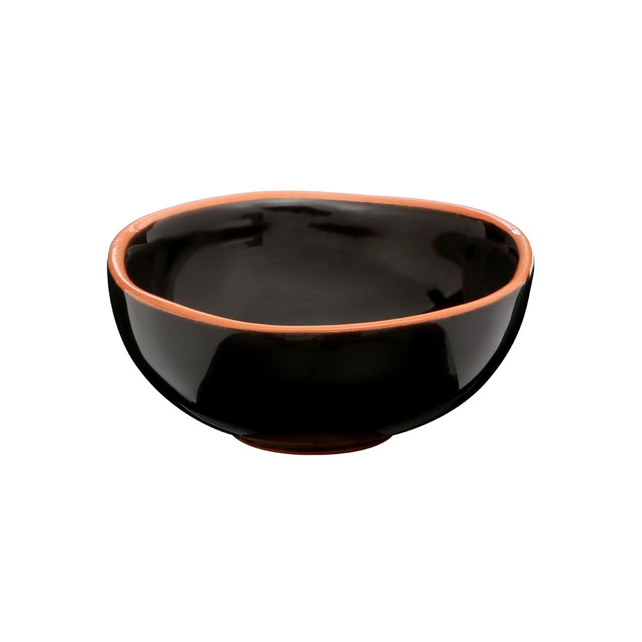 Premier Housewares Calisto Glazed Terracotta Mini Bowls, Set Of 2 Black