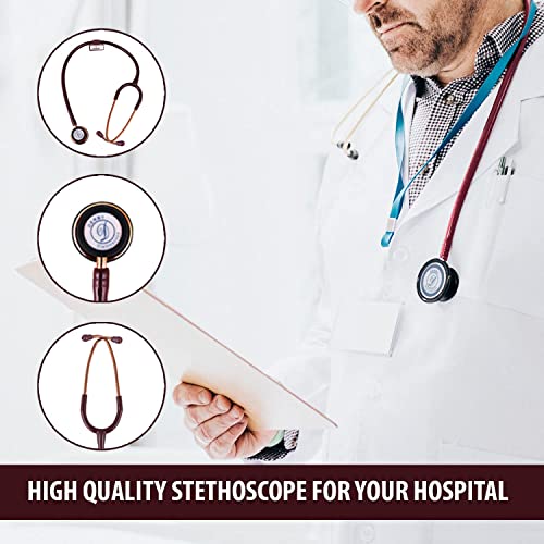 Image of Dr. Tech Classic II SS Stethoscope Heart Beat Monitoring Chest Piece Medical Instrument for Doctors, Nurses (Copper)