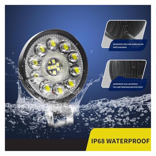 Feu Circulation Diurne LED 63W haute luminosité tout-terrain 4pcs