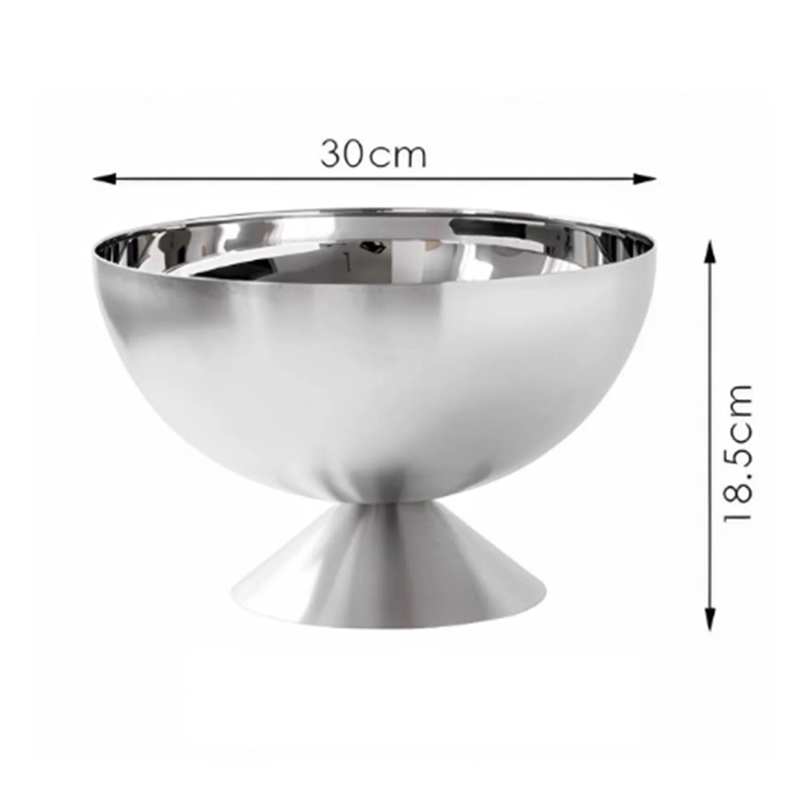 Cubiteras Cubo de Hielo Grande Acero Inoxidable for Fiestas y acampadas(Silver,Medio)