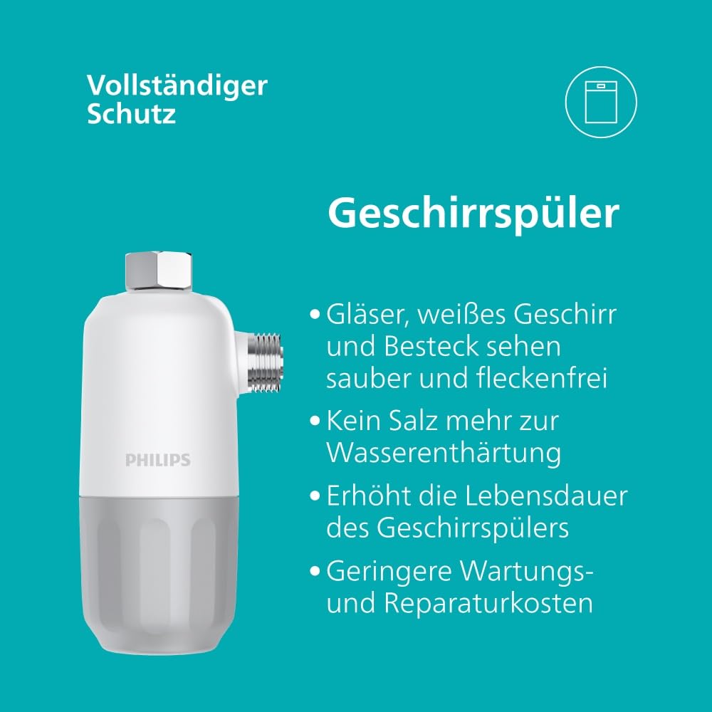 Philips Water, Kalkschutz-Ersatzfilterpatrone AWP183/10, 3-stufige Filterung, 27.000 l Filterkapazität