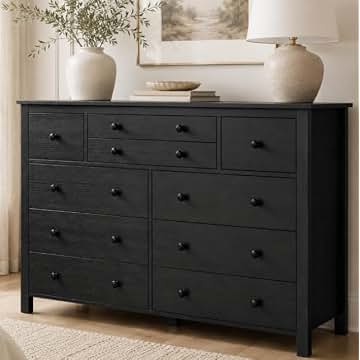 amazon black dresser Long Dressers For Bedroom Color:BUTTER YELLOW Mermaid Dresses With faux crystal knobs 1990s Valentino Boutique Red