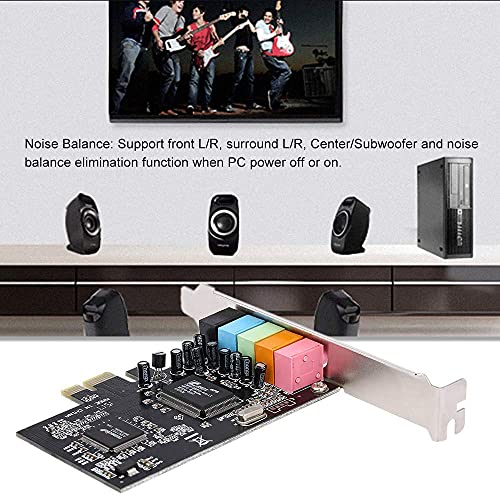 Tobo PCI-E Audio Sound Card Desktop CMI8738 5.1 Multichannel Audio Chip Sound Card with Driver CD PCIe 5.1 Sound Card for Windows 7 / Vista/XP... - Image 2