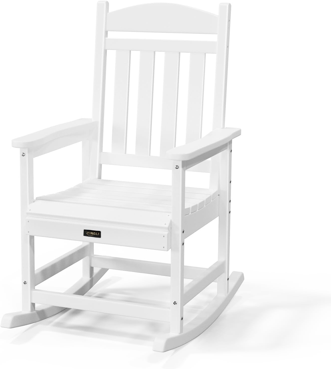 Amazon.com : VINGLI 450 lbs Capacity HDPE Outdoor Rocking Chair ...