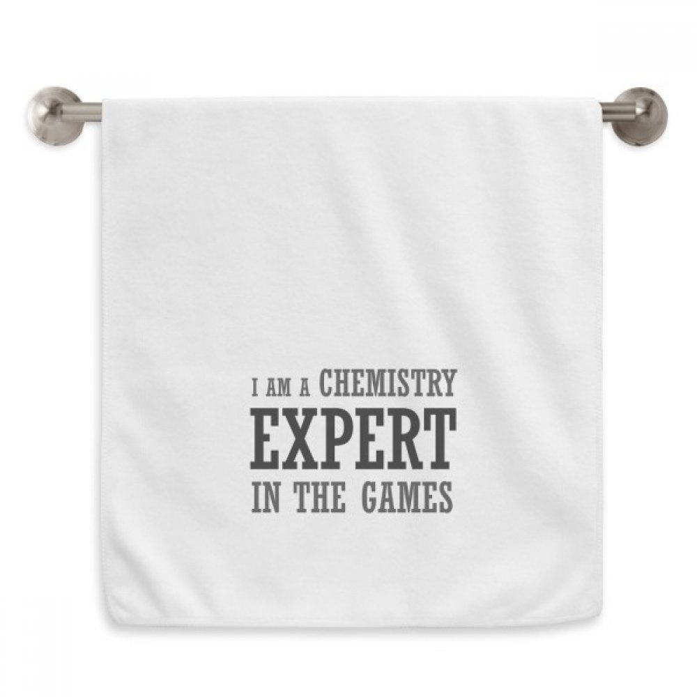 Serviette chimie jeux expert blanc pour le visage et le sport 13x29 inch