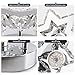 Cainjiazh Chandelier LED Crystal Chandelier Modern Flush Mount Ceiling Light Fixtures LED Star Mini Chandeliers Light Fixture Ceiling Lamp for Kitchen Hallway Foyer Bedroom Dinning Room (Cool White)