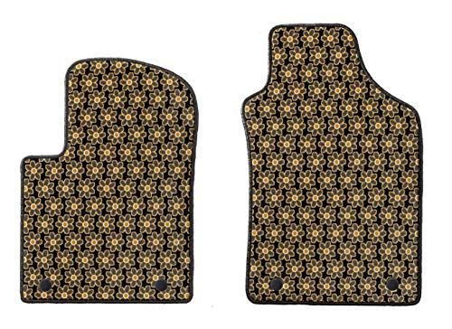 2 Tappetini Auto in Moquette Margherite su Misura