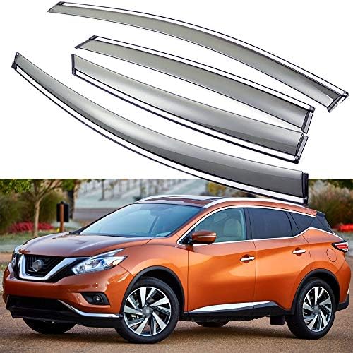 SPEEDLONG Car Window Visor Vent Shade Deflector Sun/Rain Guards Compatible with Nissan Murano 2015-2020