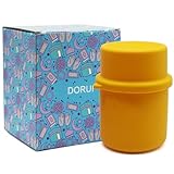 DORUI Original Canned Dog Food Storage Container | Silicone Can Cover Pet Food Sealer | BPA Free, Airtight, Dishwasher & Freezer Safe (Orange)