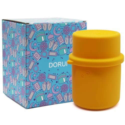DORUI Original Canned Dog Food Storage Container | Silicone Can Cover Pet Food Sealer | BPA Free, Airtight, Dishwasher & Freezer Safe (Orange)