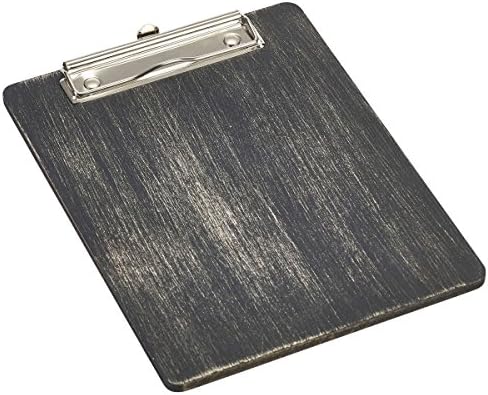 A5 Black Wooden Menu Clipboard - Set of 6 - Menu Boards, Menu Holders, Menu Display