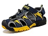 Innenmaterial: Das futter der jungen sport sandalen besteht aus gepolstert Textil Material, bieten die Kinder bequem und atmungsaktiv Gefühl.