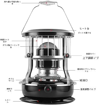 石油ストーブ 石油炉 対流式石油炉 小型炉 対流加熱 省エネ コンパクト Amazon | Dazzix石油炉 対流式石油炉 小型炉 対流加熱 省エネ