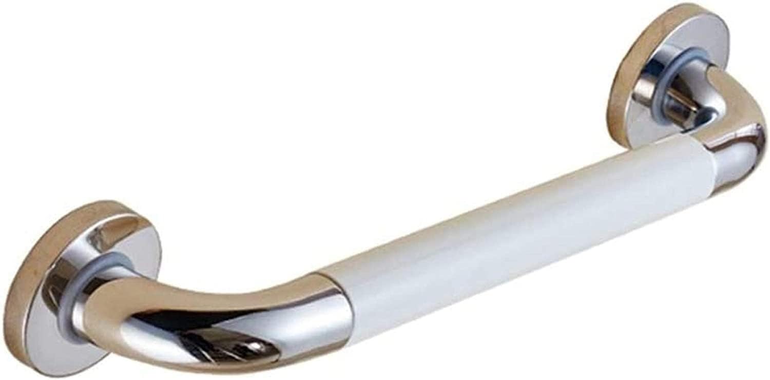 FKXSXAZ Bathroom Grab Bar Handrail Bath Handle Rail Showers And Walls Polished Chrome Safe Support Elderly Handrails Toilet Bathtub (58cm)(48cm)